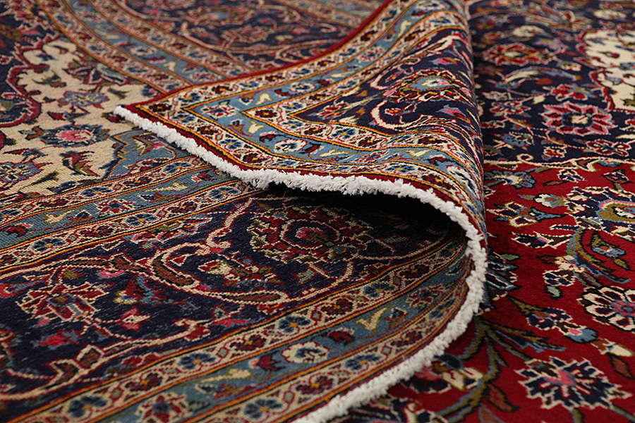 Kashan Persian Carpet 395x299 - Picture 4