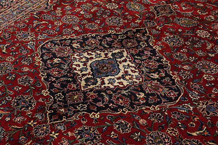 Kashan Persian Carpet 390x294 - Picture 8